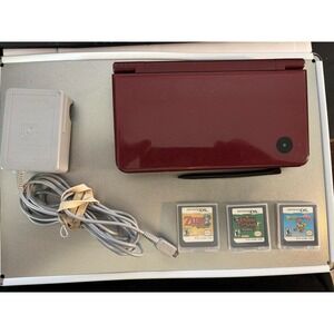 Nintendo DSi XL Console + Animal Crossing Yoshi's Island Zelda Phantom Menace A+